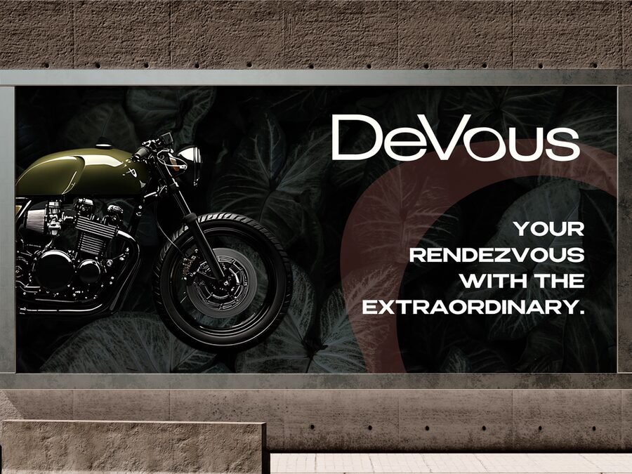 DeVous motorcycle brand identity